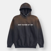 Busy Raising my Dog Distressed Hoodie