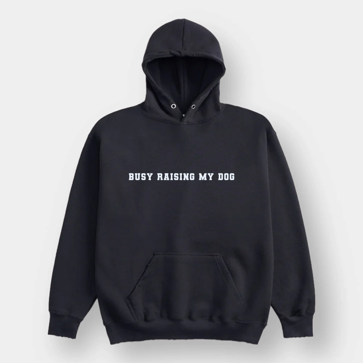 Busy Raising my Dog Distressed Hoodie