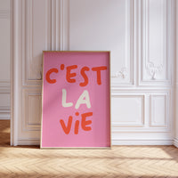 C'est La Vie Poster