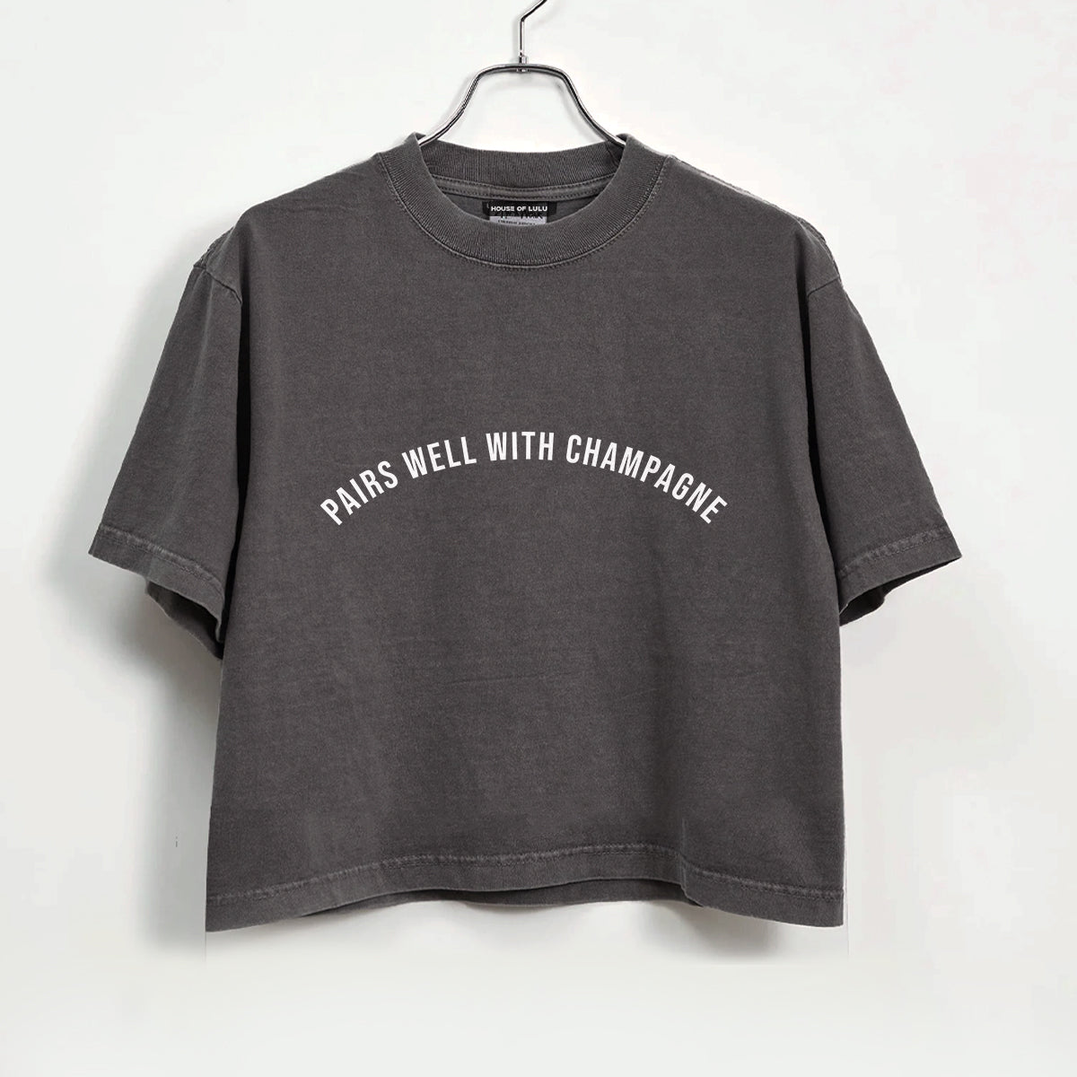 Pairs Well with Champagne® Garment Dye Crop Tee