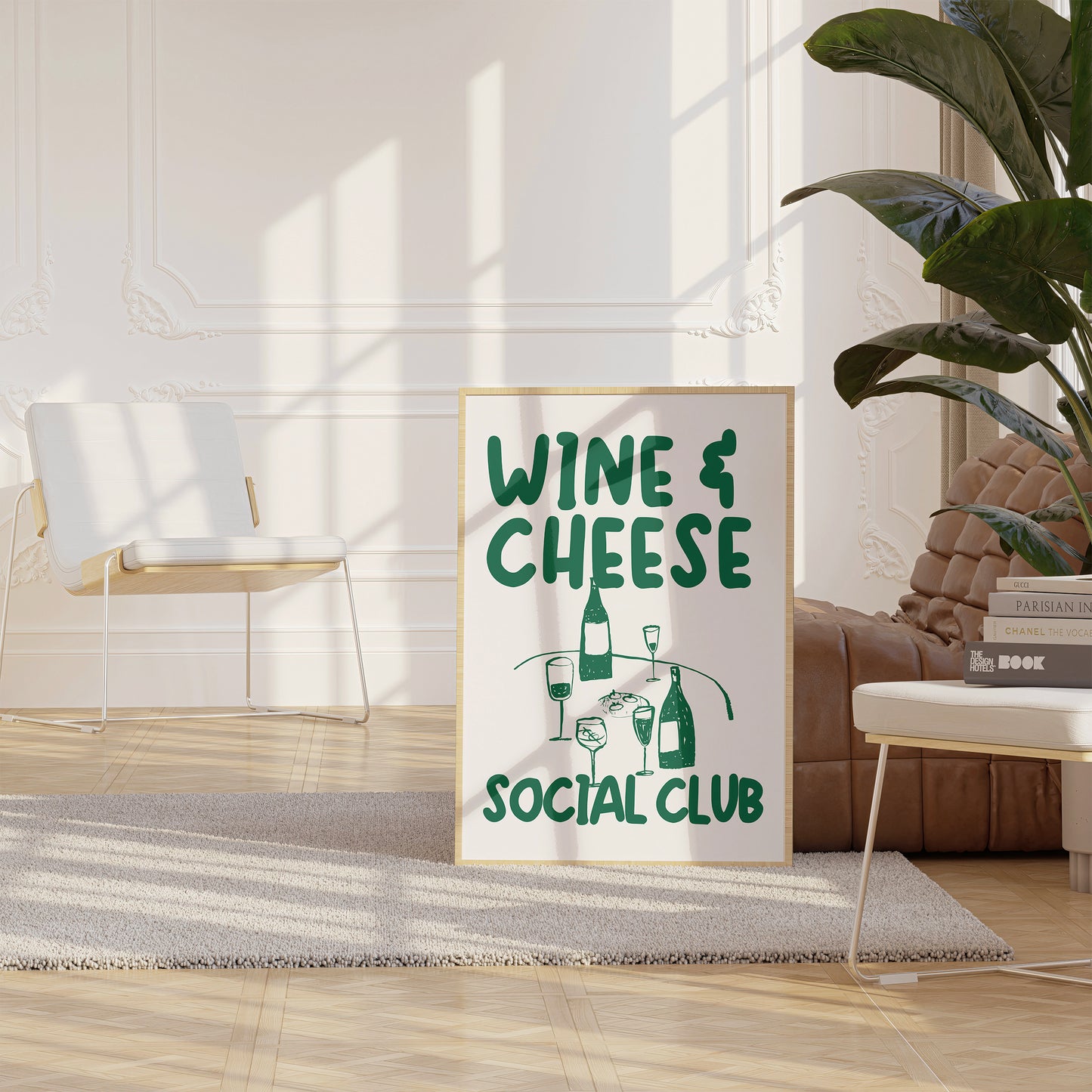 Wine and Cheese Social Club Poster